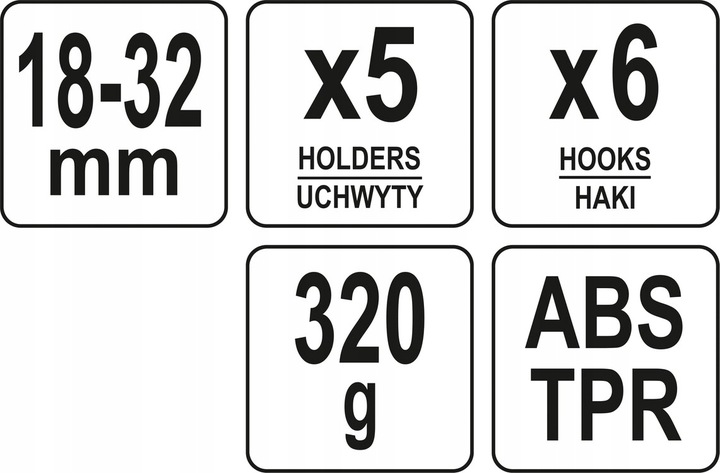 WIESZAK UCHWYT NARZEDZIA MIOTŁY MOP GRABIE ŁOPATY