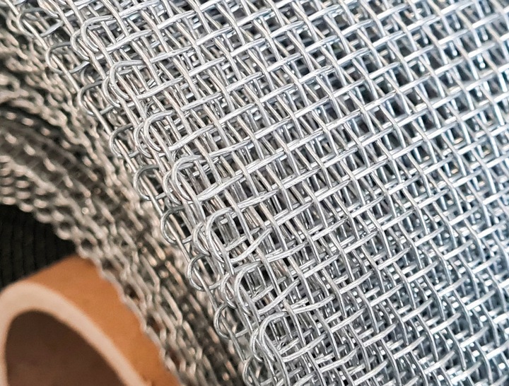 Siatka Przeciw Gryzoniom Na Gryzonie Stalowa Tkana Ocynk 3,2mm 0,8mm