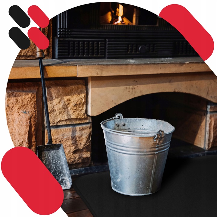 BLACHA PRZEDPIECOWA 600x800MM POD KOMINEK PIEC KOZĘ OCHRONNA STALOWA