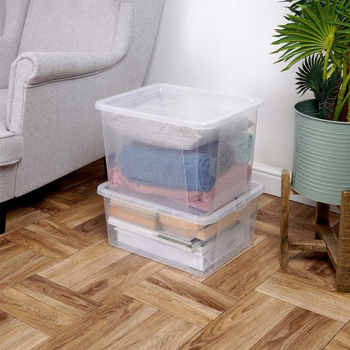 Pojemnik DO PRZECHOWYWANIA plastikowy duży pudełko box zabawki 30L