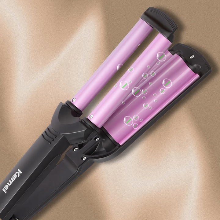 LOKÓWKA DO WŁOSÓW KEMEI FALOWNICA CERAMICZNA KARBOWNICA 55W TPC 200