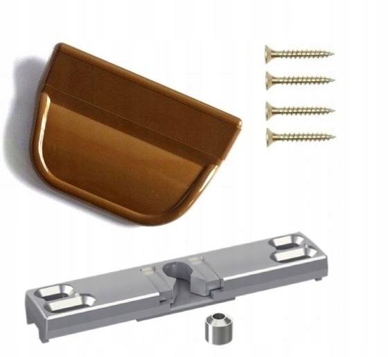 Zatrzask balkonowy + pochwyt ZŁOTY DĄB uchwyt do drzwi balkonowych