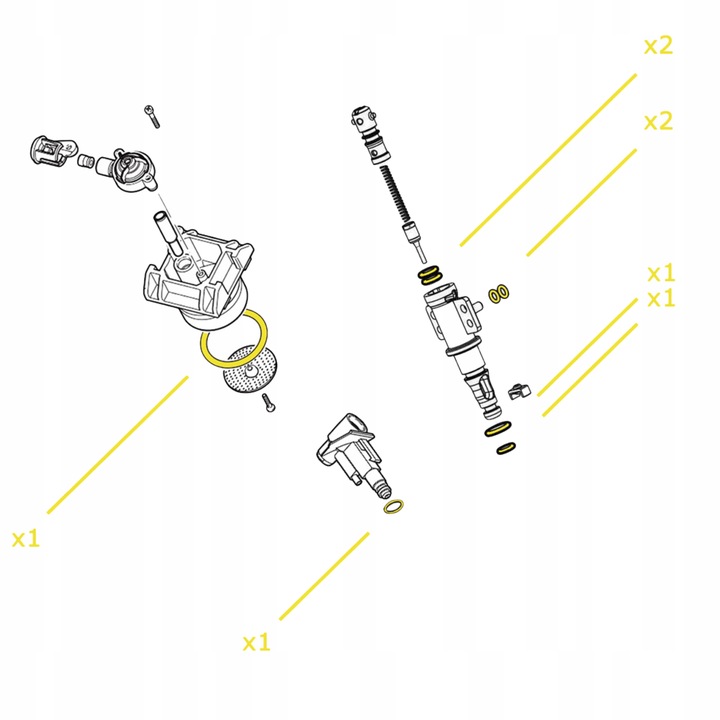 Komplet zestaw uszczelek do ekspresu Philips LatteGo 3200 4300 5400 +