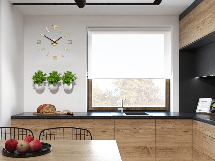 Zegar ścienny ARABIC ZŁOTE LUSTRO 50cm JAKOŚĆ -DIY