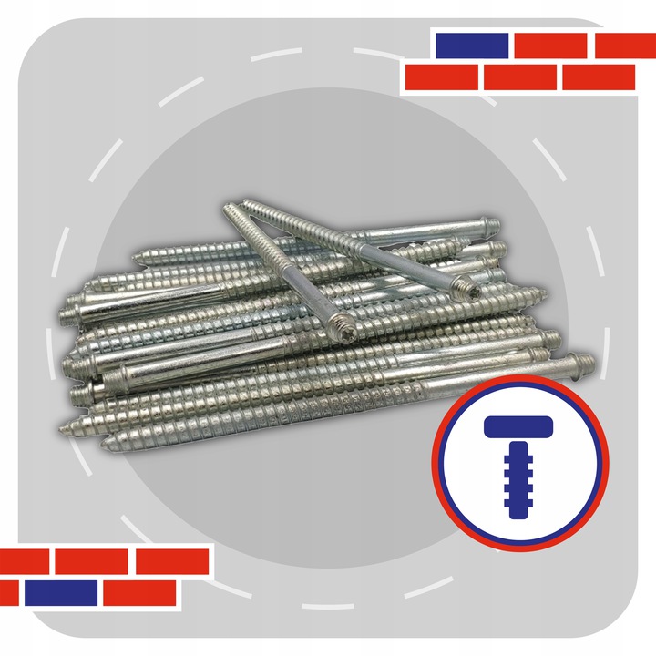 ATLAS DWUGWINT ŚRUBY M-SYSTEM M8/FI6,5 L100 21szt.