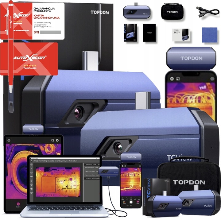 Kamera termowizyjna USB-C Termowizja TOPDON TC001 IR256x192 Android