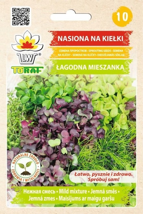 ZESTAW NASIONA NA KIEŁKI MIX ODMIAN ŁATWA UPRAWA MICROGREENS 21 SZT. GRATIS