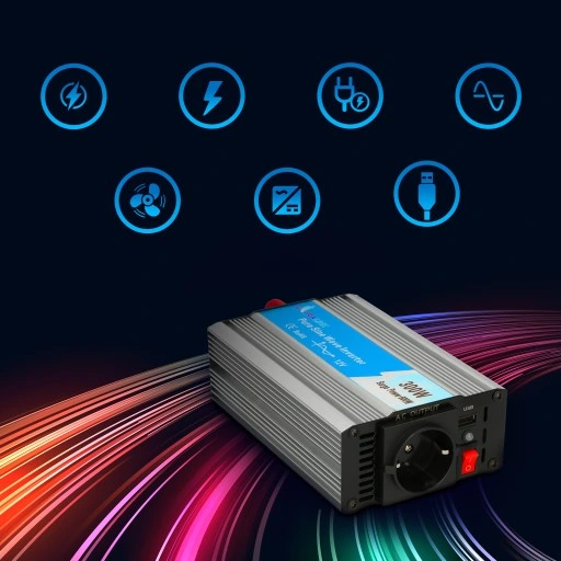 Przetwornica 12v 230v 600W CZYSTY SINUS DC/AC