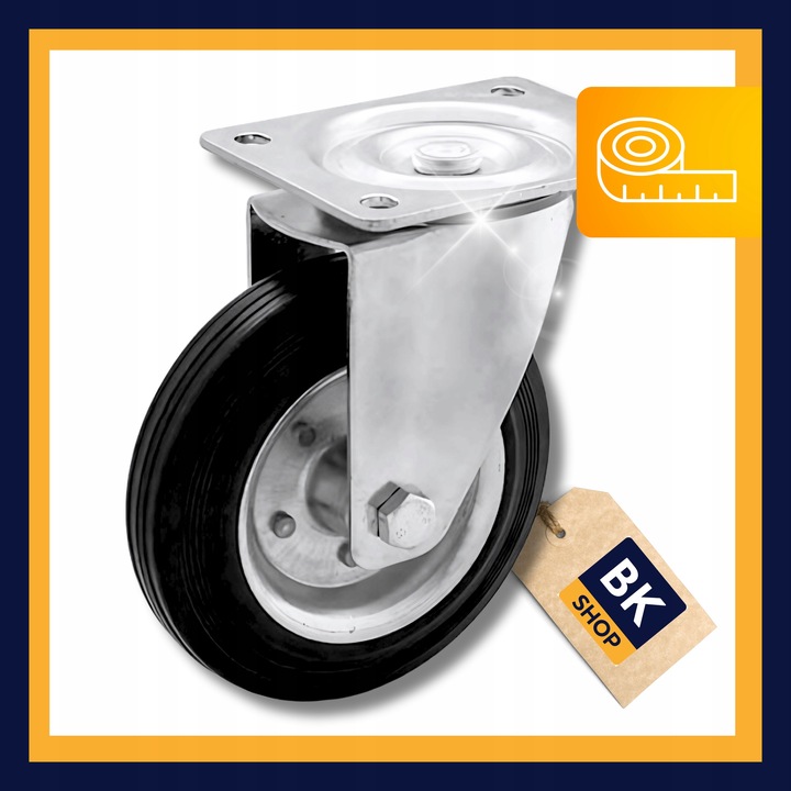 ZESTAW JEZDNY KÓŁ KÓŁEK KOŁA GUMOWE 4 szt 75 mm 160 kg Z HAMULCEM