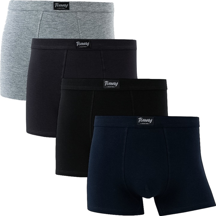 4x BOKSERKI MĘSKIE BAWEŁNIANE ELASTYCZNE WYGODNE ORYGINALNE TOMMY L