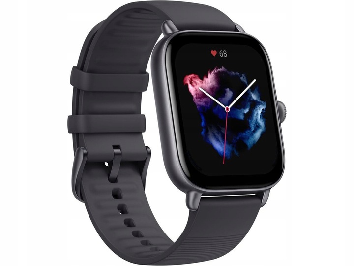Zegarek Amazfit GTS 3 Graphite Black czarny GPS Bluetooth smartwatch