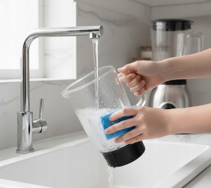 Blender kielichowy mocny Łucznik BL-1000 1,85l 1000W stal INOX kruszy