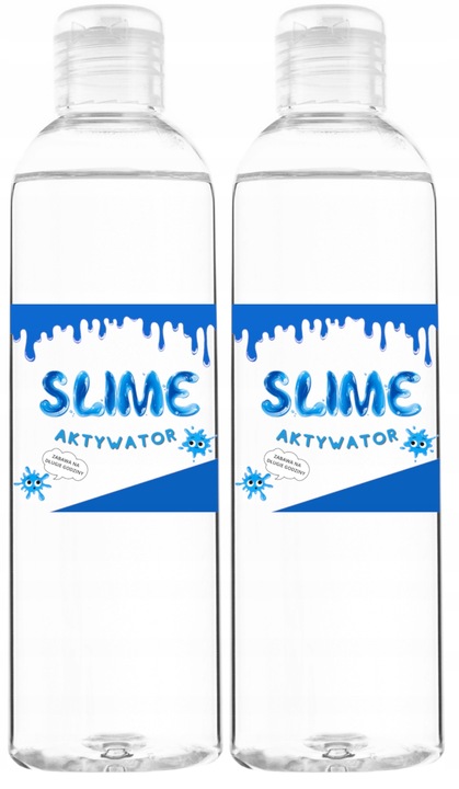 ZESTAW SLIME 4 x kolorowy KLEJ PVA AKTYWATOR GLUT NA PREZENT