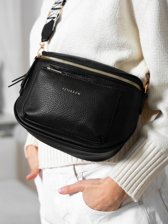 Torebka damska saszetka crossbody listonoszka miejska modna suwak PETERSON