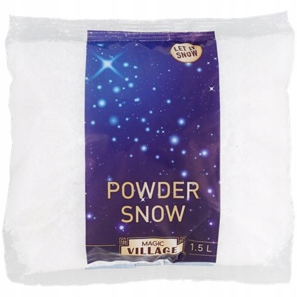 Sztuczny śnieg sypki w drobne płatki do dekoderacji bardzo realistyczny 1 L