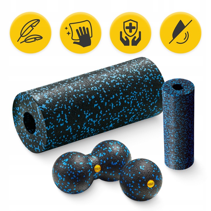 ZESTAW EPP ROLLER WAŁEK DO MASAŻU PIŁKA DUOBALL