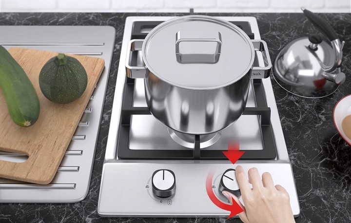 Płyta Kuchenka Gazowa Iseasy Mgbs-312a Dwustrefowa 3300 W I 1000 W