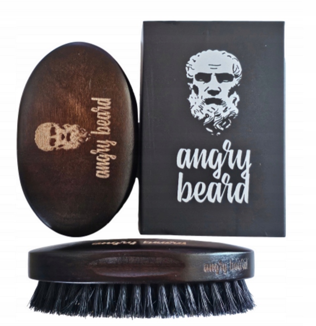 Angry Beard Legendarna Mitologiczna Szczotka do Brody z włosiem Dzika 100%
