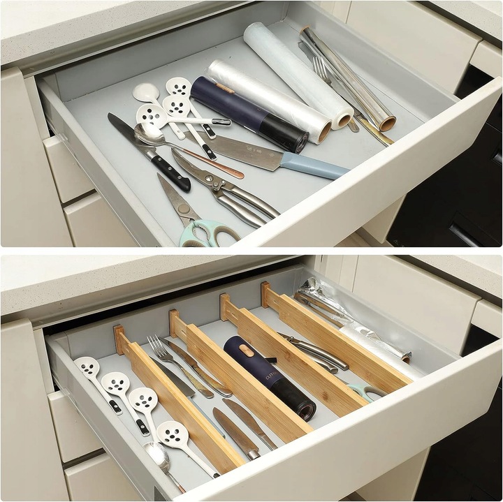 4x ORGANIZER DO SZUFLADY SZUFLAD SZAFY PRZEGRÓDKA SEPARATOR PODZIAŁKA