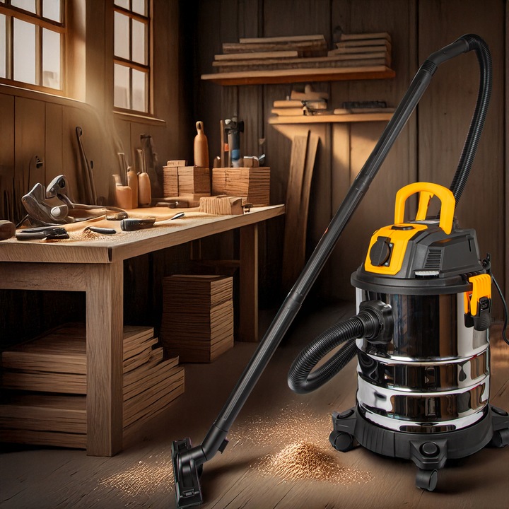 ODKURZACZ PRZEWODOWY Z GNIAZDKIEM BEZWORKOWY DMUCHAWA NA SUCHO MOKRO