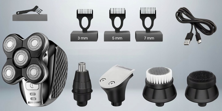 Golarka Męska Akumulatorowa Maszynka Do Golenia Trymer Do Nosa i Brody