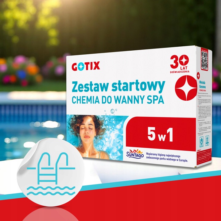 Chemia do Basenu Jacuzzi SPA Zestaw Chemii Basenowej z Tlenem Aktywnym