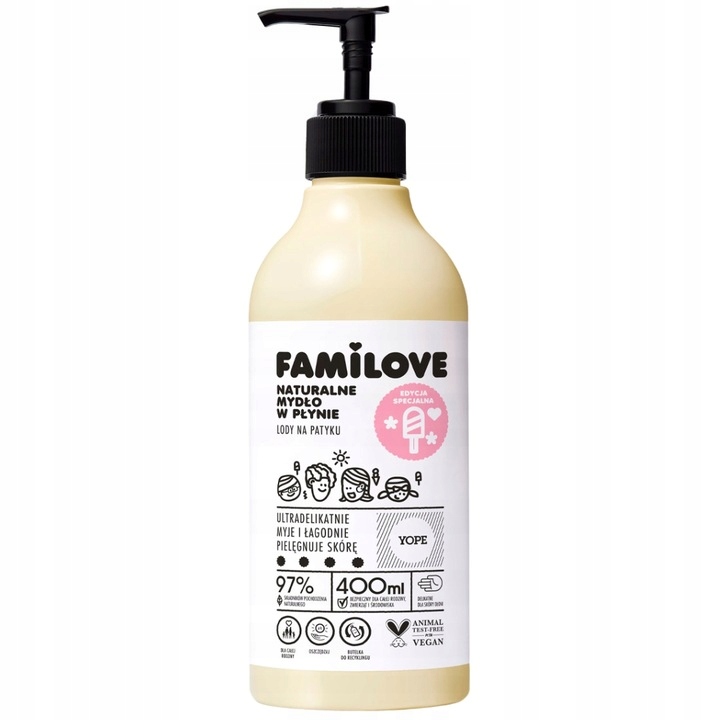 Yope FamiLove Mydło w Płynie Mix Zapachów Edycja Limitowana 400ml x3