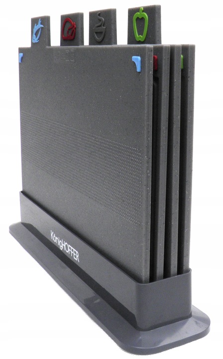 Zestaw 4 desek do krojenia i stojak Konighoffer