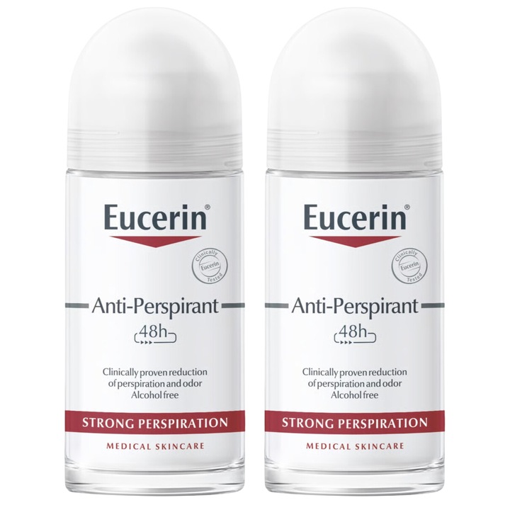 EUCERIN ROLL-ON EUCERIN TRANSPIRANT Antyperspirant 2x 50 ML