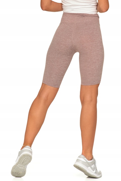 Moraj Mocno Kryjące Legginsy Kolarki Wysoki Stan beżowe 850-018 L/XL
