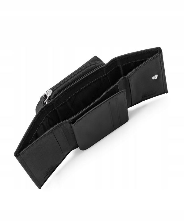 Portfel Damski Skórzany Na Prezent Mały RFID PUCCINI Czarny CO1936-1