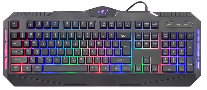 KLAWIATURA MYSZKA PODKŁADKA MIKROFON SŁUCHAWKI ZESTAW GAMINGOWY 4W1 PREZENT