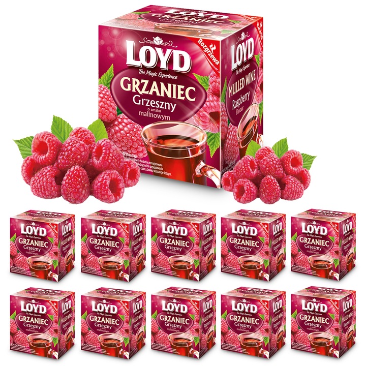 Rozgrzewająca Herbata Zimowa Owocowa Grzaniec Grzeszny Zimowy 10T LOYD