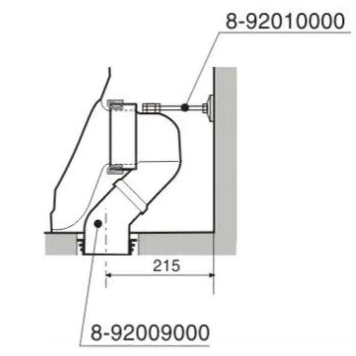 ROCA kolano odpływu pionowego WC odejście od 15-27cm A892009000