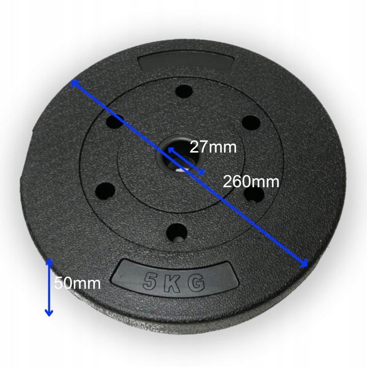 obciążenie bitumiczne zestaw 10kg - 2 talerze 5kg