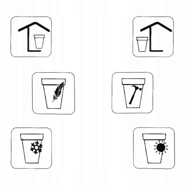 Doniczka ratanowa z wkładem wysoka DRTS170 - umbra