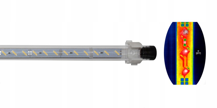 LED BIAŁA 6500K świetlówka 90cm akwarium SMD 8520