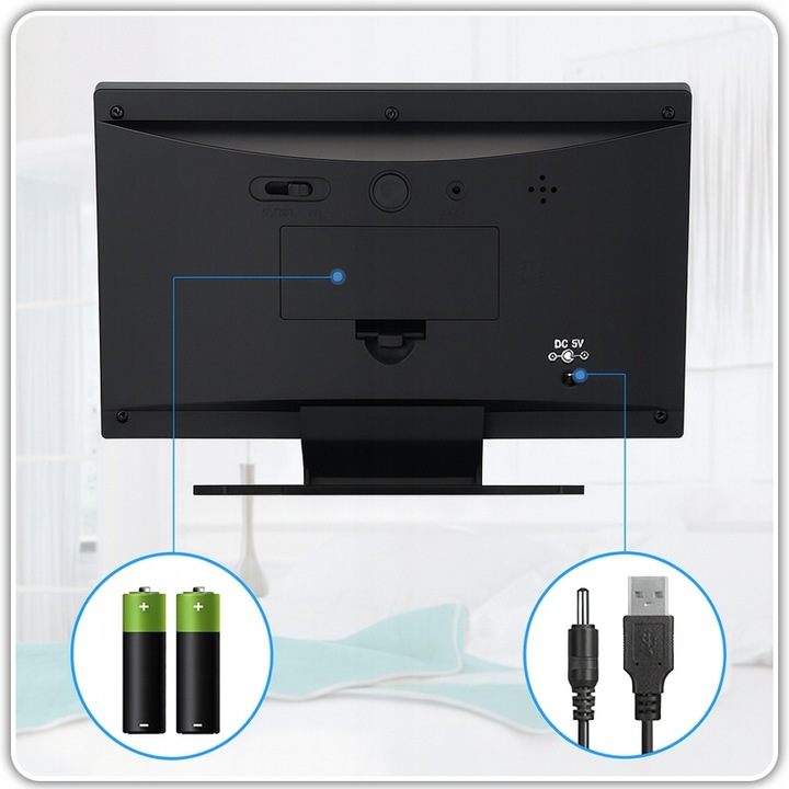 Cyfrowa stacja pogody – zegar, budzik, termometr, higrometr, kalendar