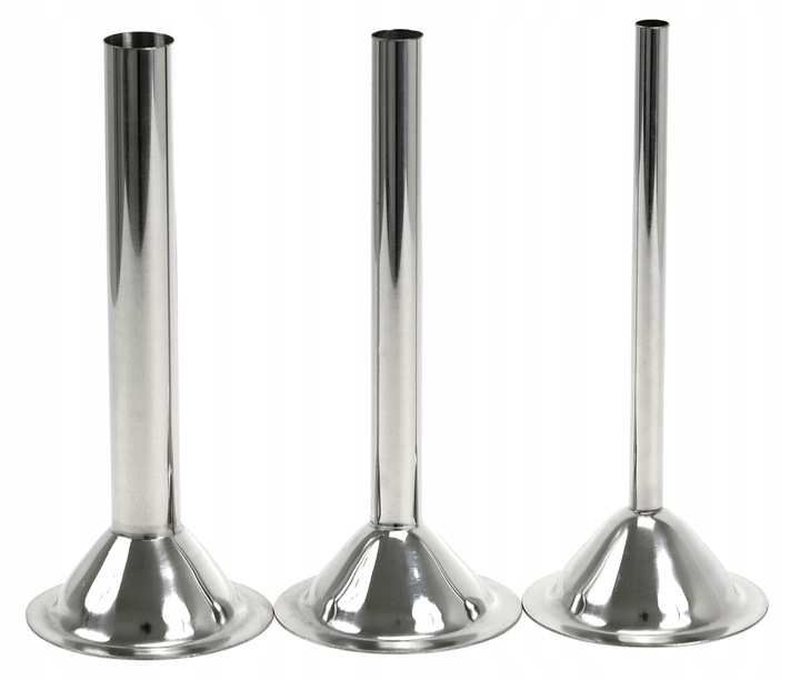 Zestaw LEJKÓW Maszynki nr 32 do Nadziewania Kiełbasy LEJKI 3x Lejek