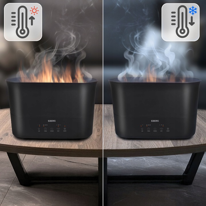 Nawilżacz powietrza EBERG LUMO 2,2l aromaterapia kominek 3D efekt