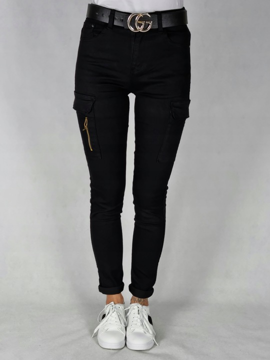 SPODNIE BOJÓWKI CZARNE ROZMIAR 40/L