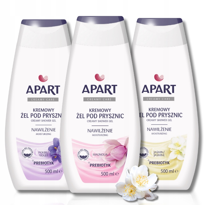 Apart Żel pod Prysznic Damski Vegan 96% Skł Pochodzenia Naturalnego 3x500ml