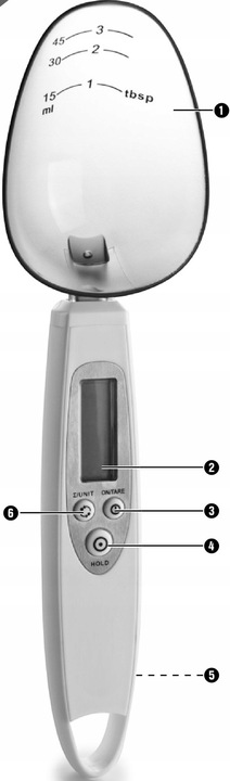 WAGA KUCHENNA ŁYŻKA ELEKTRONICZNA CYFROWA LCD PRECYZYJNA MIARKA DO