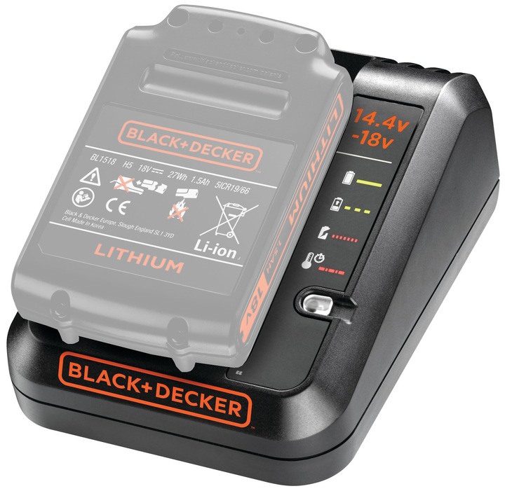 Szybka ładowarka BDC1A do akumulatorów Li-ion 18V 1A Black Decker