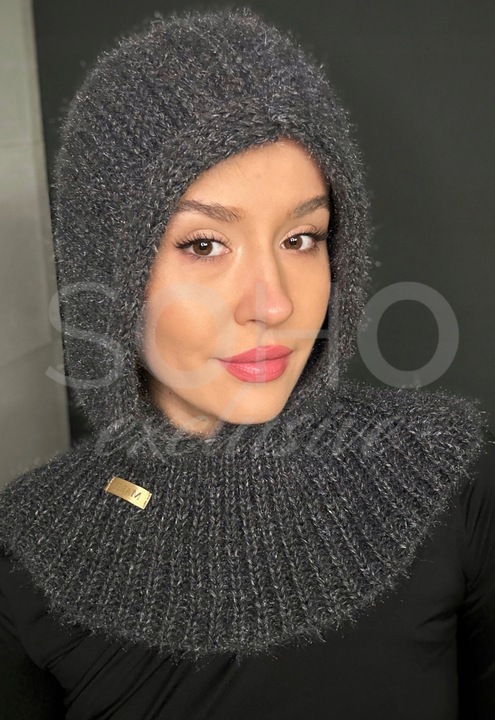 BALACLAVA CZAPKA KAPTUR KOMINIARKA GOLF UNISEKS MIĘKKI CIEPŁY MODNY K