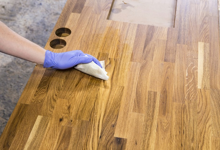 Olej do desek kuchennych Materialix mineralny, do drewna bambusa łupka 0.5L