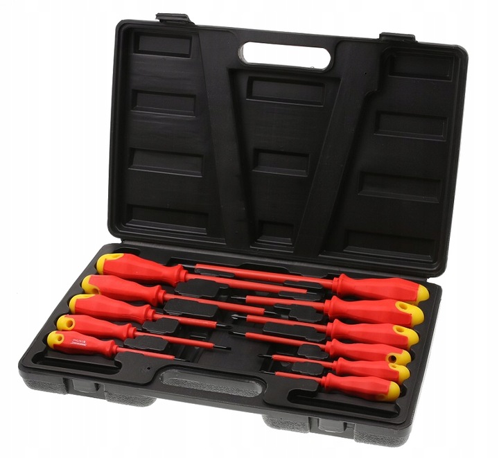 WKRĘTAKI ŚRUBOKRĘTY IZOLOWANE DLA ELEKTRYKA + PRÓBNIK NAPIĘCIA