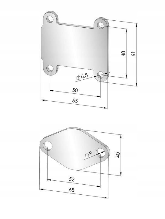Zaślepki EGR 1.9 CDTi OPEL Astra H Signum Vectra C Zafira B