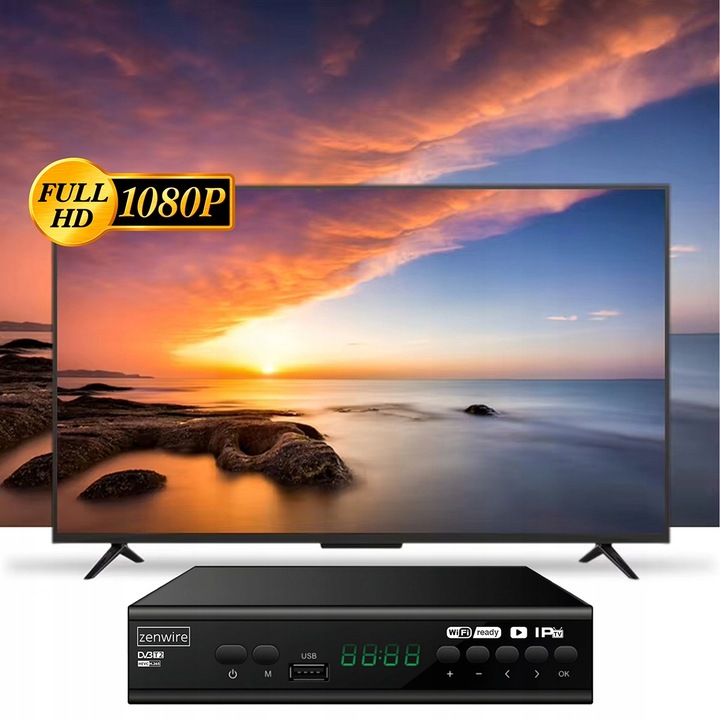 Tuner Dekoder Satelitarny DVB-T2 HEVC H.265 Full HD Telewizji