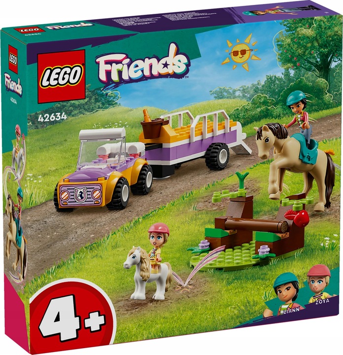 LEGO FRIENDS 42634 PRZYCZEPKA DLA KONI I KUCYKÓW